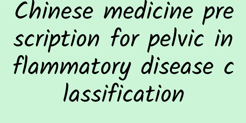 Chinese medicine prescription for pelvic inflammatory disease classification
