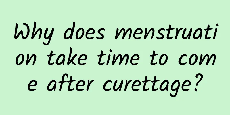 Why does menstruation take time to come after curettage?