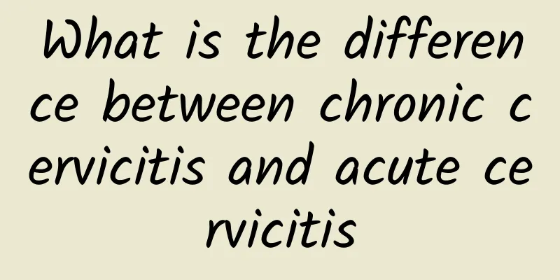 What is the difference between chronic cervicitis and acute cervicitis