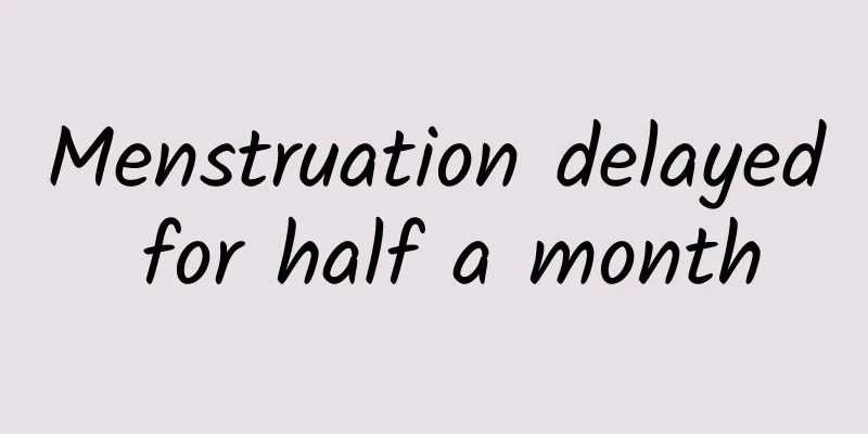 Menstruation delayed for half a month