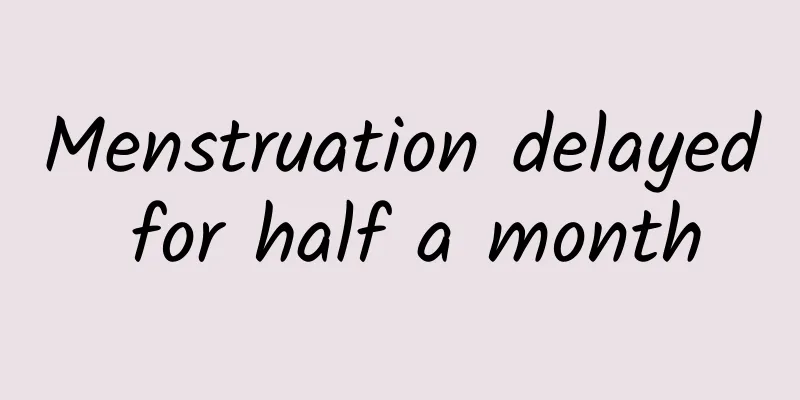 Menstruation delayed for half a month