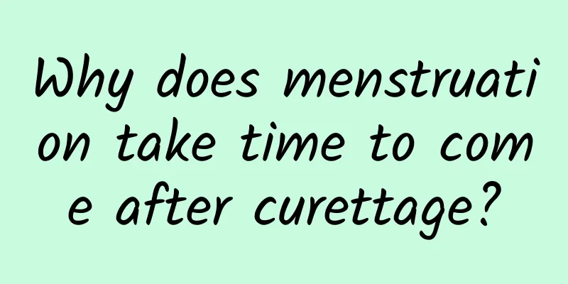 Why does menstruation take time to come after curettage?