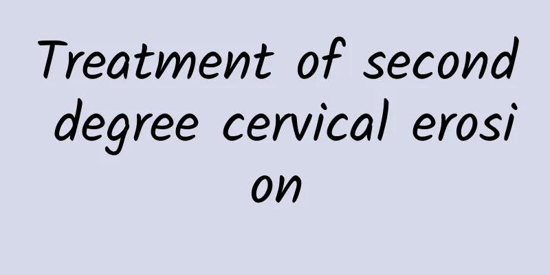 Treatment of second degree cervical erosion