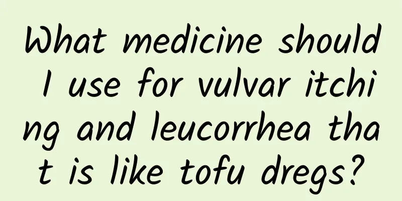What medicine should I use for vulvar itching and leucorrhea that is like tofu dregs?
