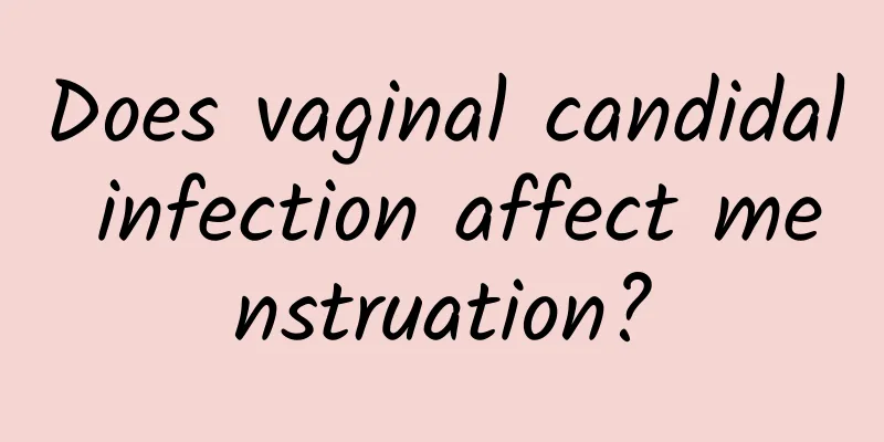 Does vaginal candidal infection affect menstruation?