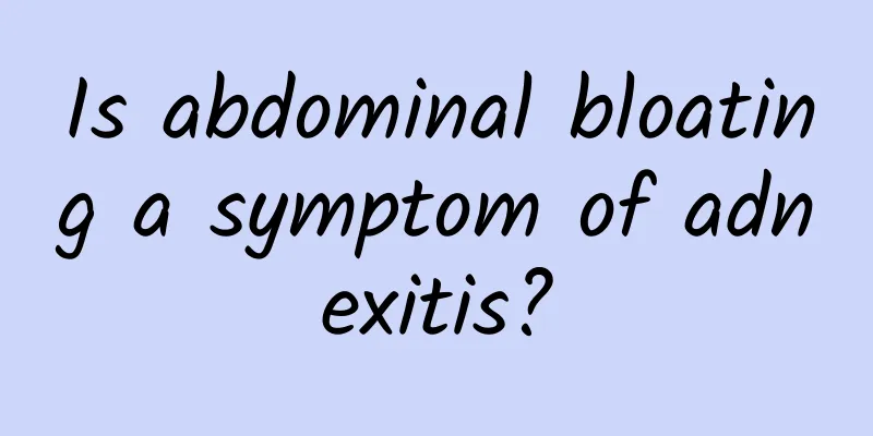 Is abdominal bloating a symptom of adnexitis?