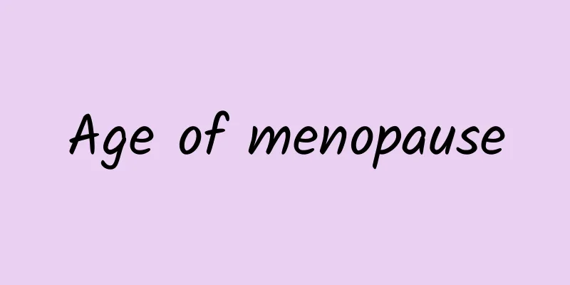 Age of menopause
