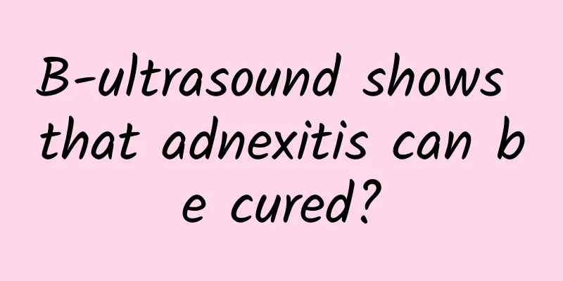 B-ultrasound shows that adnexitis can be cured?