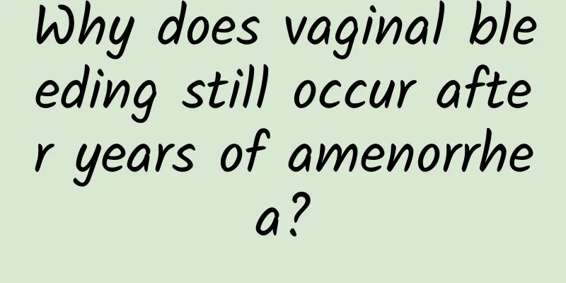 Why does vaginal bleeding still occur after years of amenorrhea?