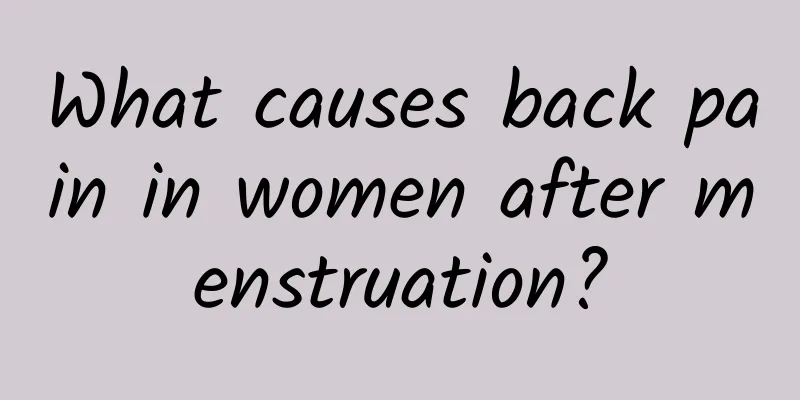 What causes back pain in women after menstruation?