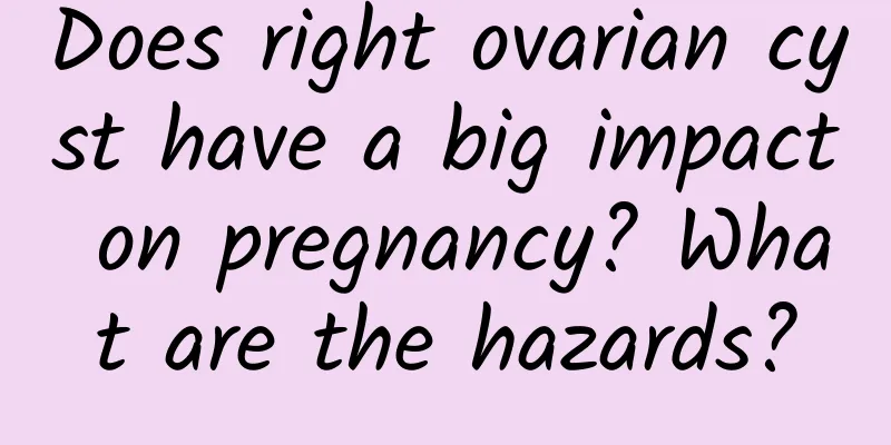 Does right ovarian cyst have a big impact on pregnancy? What are the hazards?
