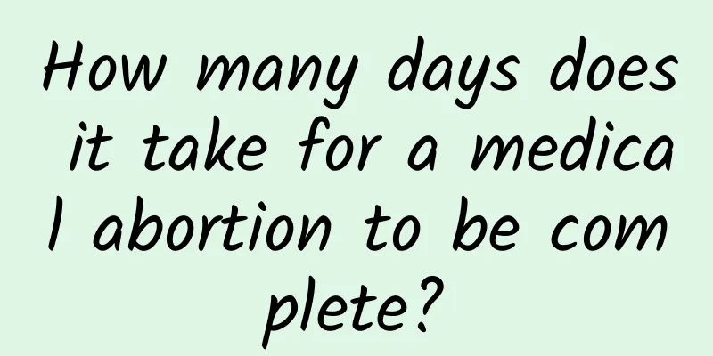 How many days does it take for a medical abortion to be complete?
