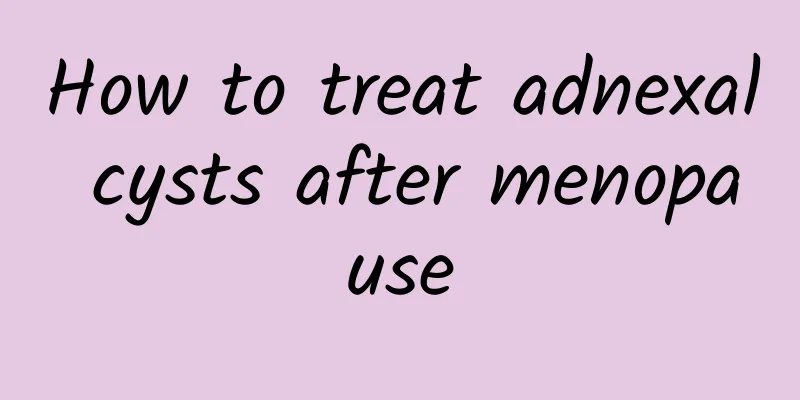 How to treat adnexal cysts after menopause