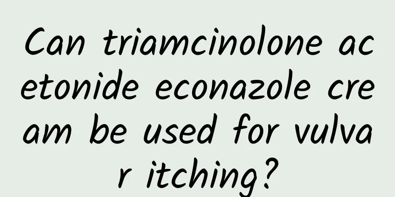 Can triamcinolone acetonide econazole cream be used for vulvar itching?