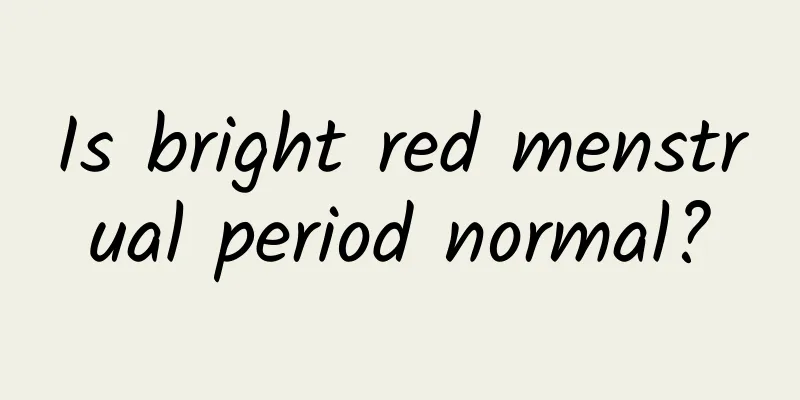 Is bright red menstrual period normal?