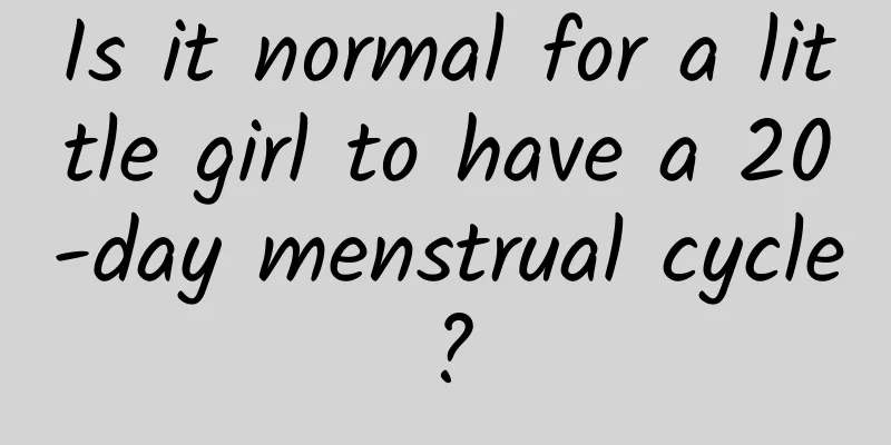 Is it normal for a little girl to have a 20-day menstrual cycle?
