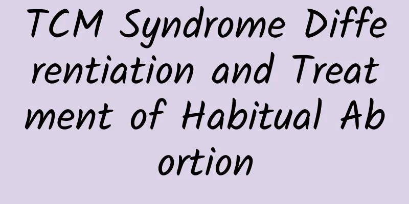 TCM Syndrome Differentiation and Treatment of Habitual Abortion