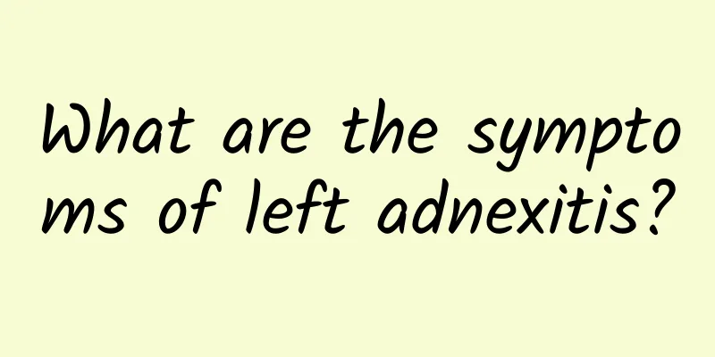 What are the symptoms of left adnexitis?