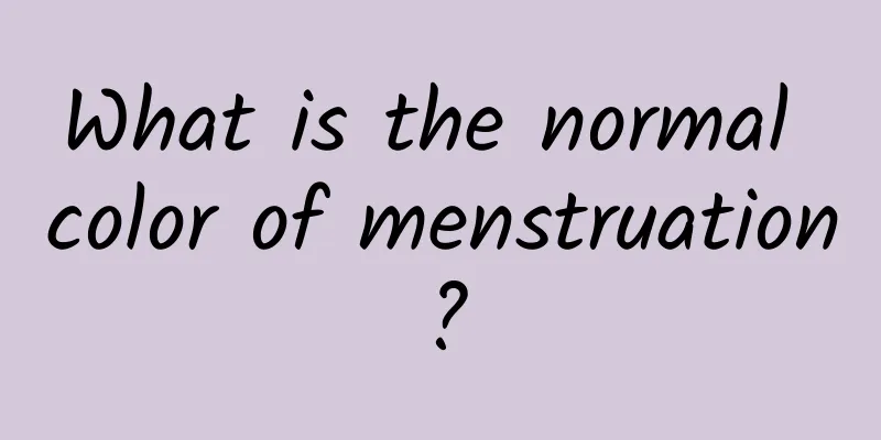 What is the normal color of menstruation?