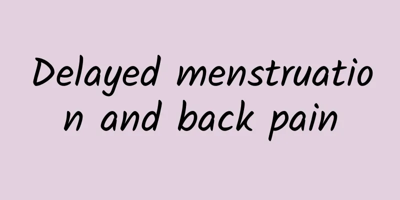 Delayed menstruation and back pain