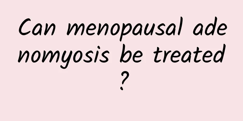 Can menopausal adenomyosis be treated?