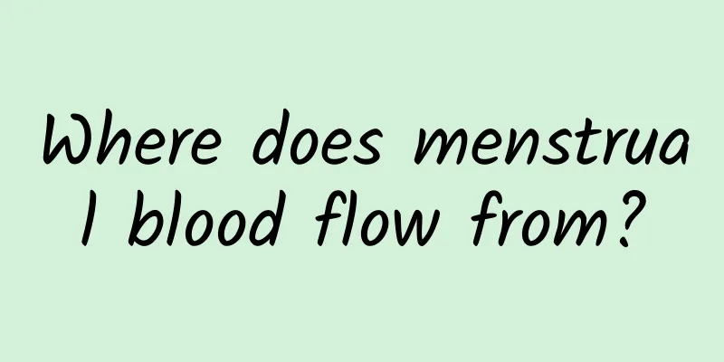 Where does menstrual blood flow from?