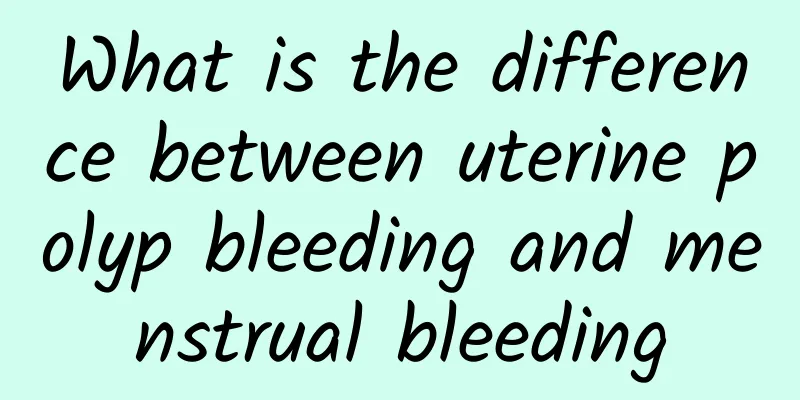 What is the difference between uterine polyp bleeding and menstrual bleeding