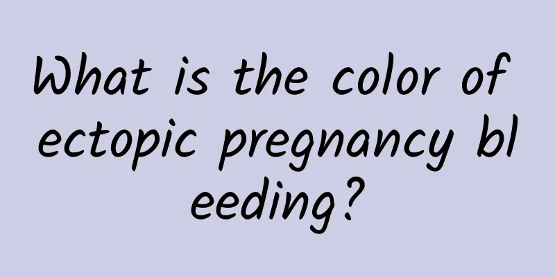 What is the color of ectopic pregnancy bleeding?