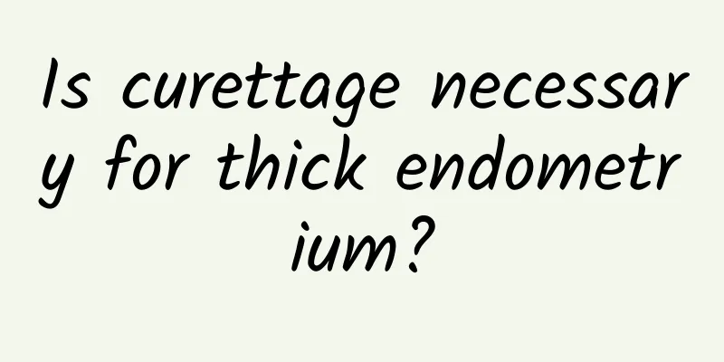 Is curettage necessary for thick endometrium?