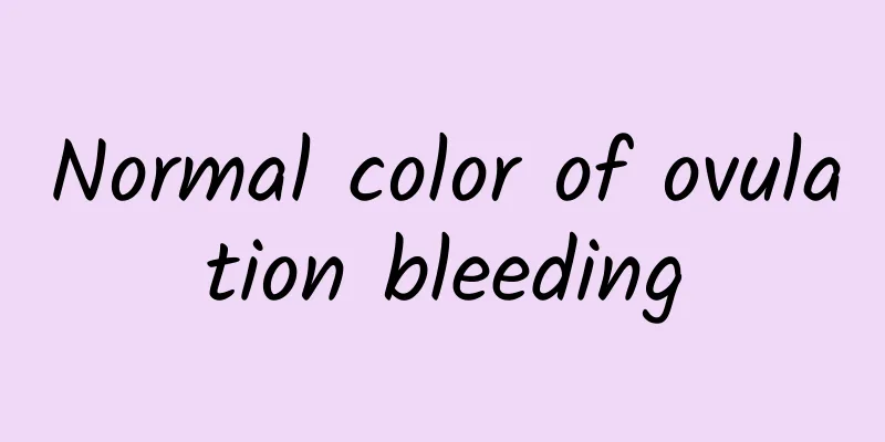 Normal color of ovulation bleeding