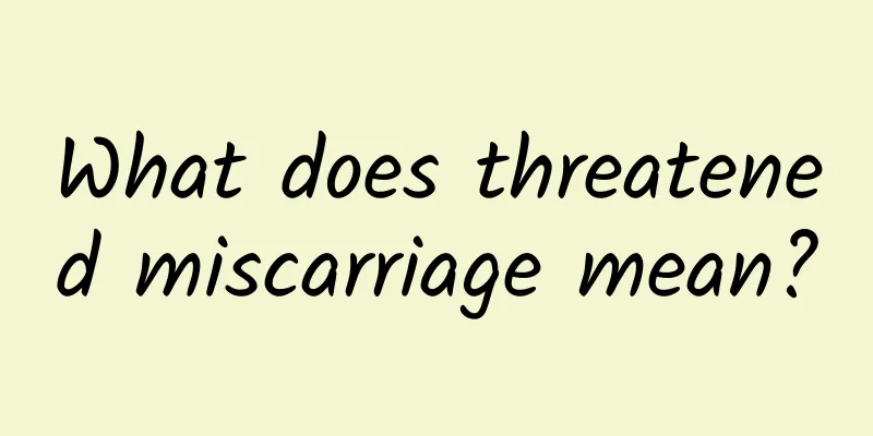 What does threatened miscarriage mean?