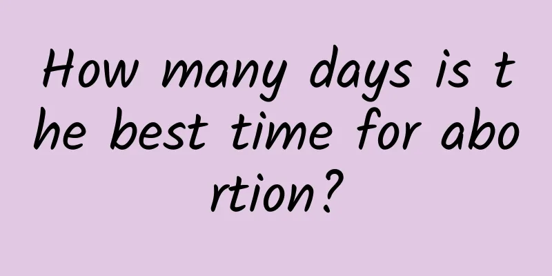 How many days is the best time for abortion?