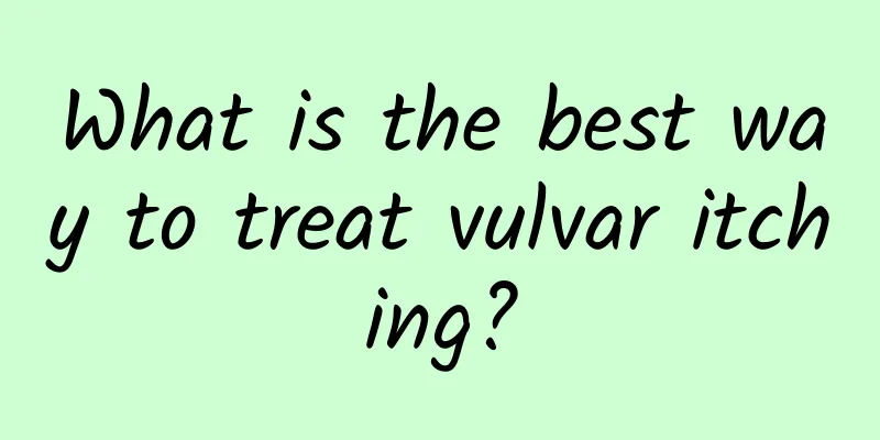 What is the best way to treat vulvar itching?