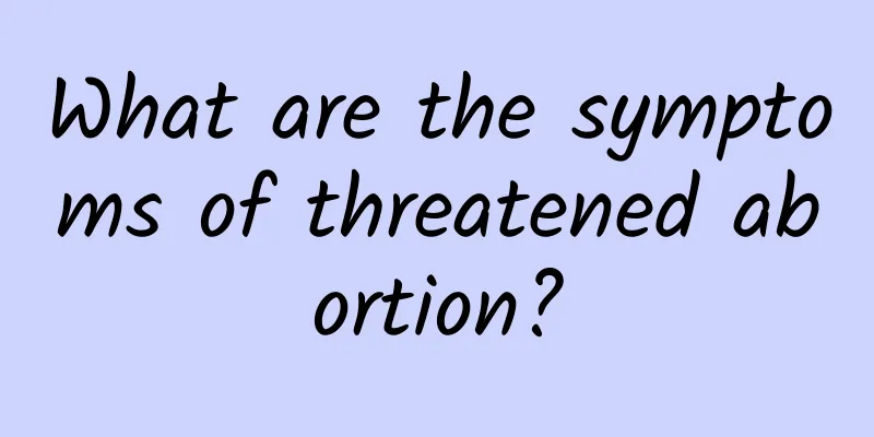 What are the symptoms of threatened abortion?
