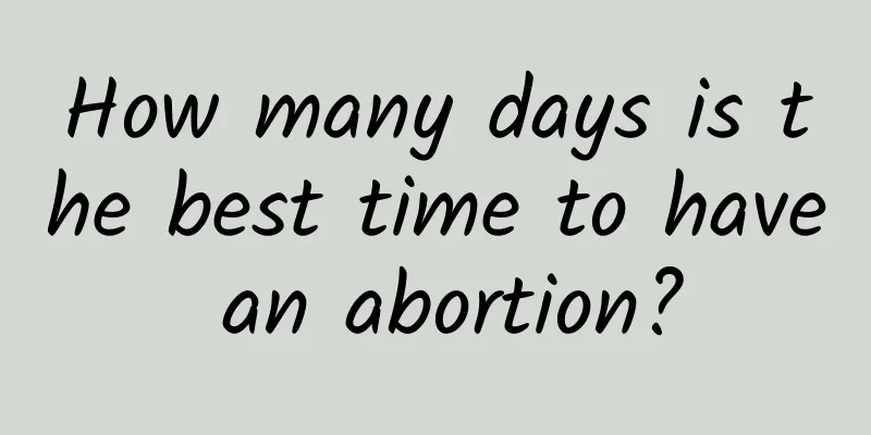 How many days is the best time to have an abortion?