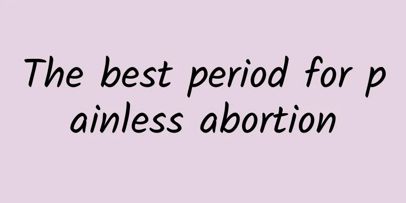 The best period for painless abortion