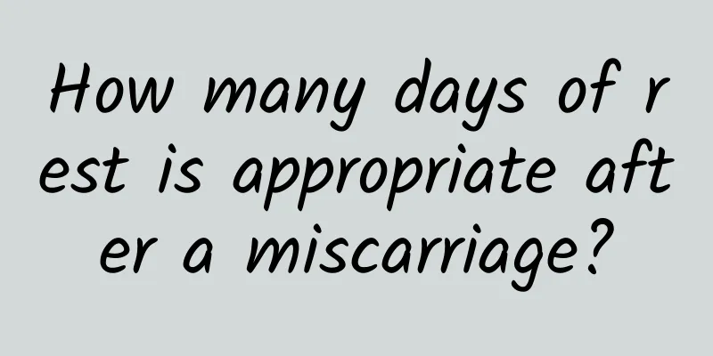How many days of rest is appropriate after a miscarriage?