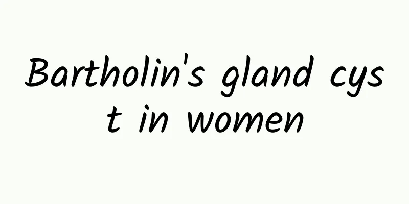 Bartholin's gland cyst in women