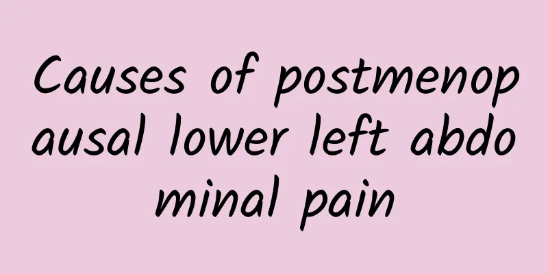 Causes of postmenopausal lower left abdominal pain