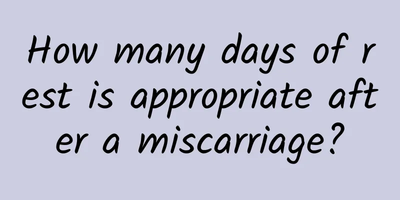 How many days of rest is appropriate after a miscarriage?