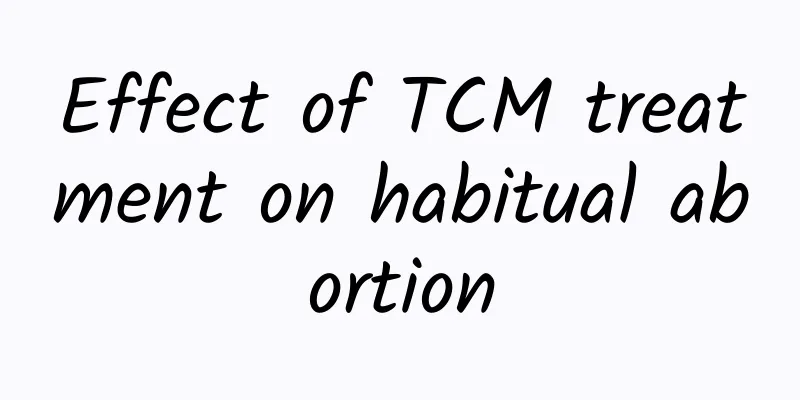 Effect of TCM treatment on habitual abortion