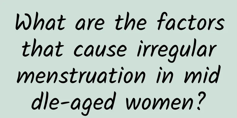 What are the factors that cause irregular menstruation in middle-aged women?