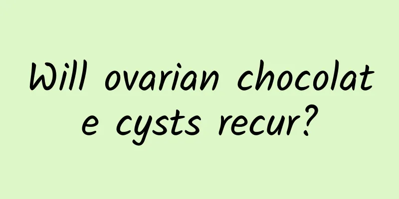 Will ovarian chocolate cysts recur?