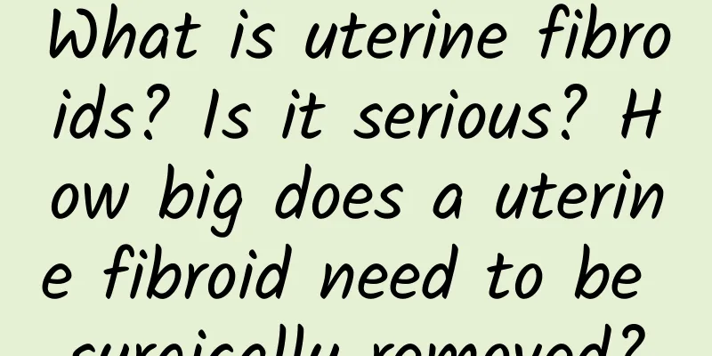 What is uterine fibroids? Is it serious? How big does a uterine fibroid need to be surgically removed?