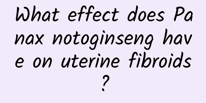 What effect does Panax notoginseng have on uterine fibroids?