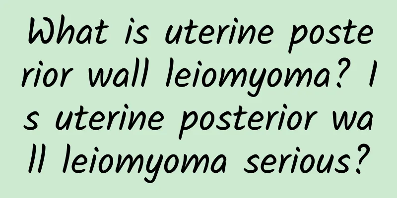 What is uterine posterior wall leiomyoma? Is uterine posterior wall leiomyoma serious?