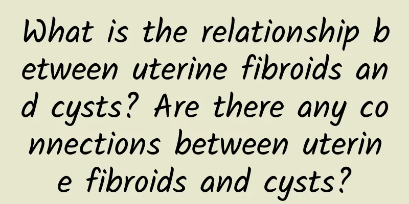 What is the relationship between uterine fibroids and cysts? Are there any connections between uterine fibroids and cysts?