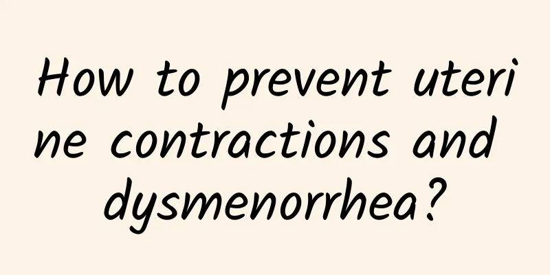 How to prevent uterine contractions and dysmenorrhea?