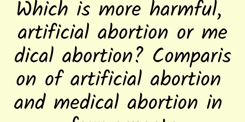 Which is more harmful, artificial abortion or medical abortion? Comparison of artificial abortion and medical abortion in four aspects