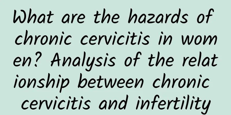 What are the hazards of chronic cervicitis in women? Analysis of the relationship between chronic cervicitis and infertility